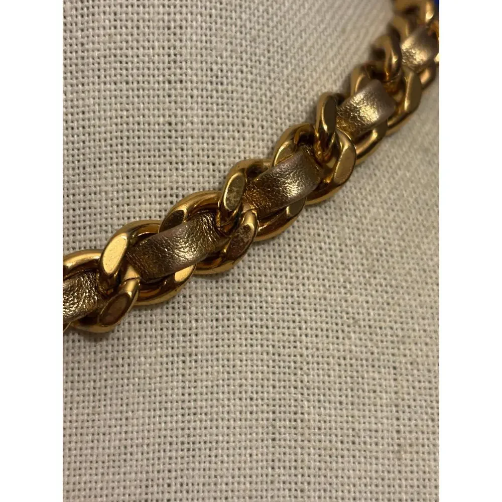 Tory Burch Logo Medallion Chunky Chain Necklace 14